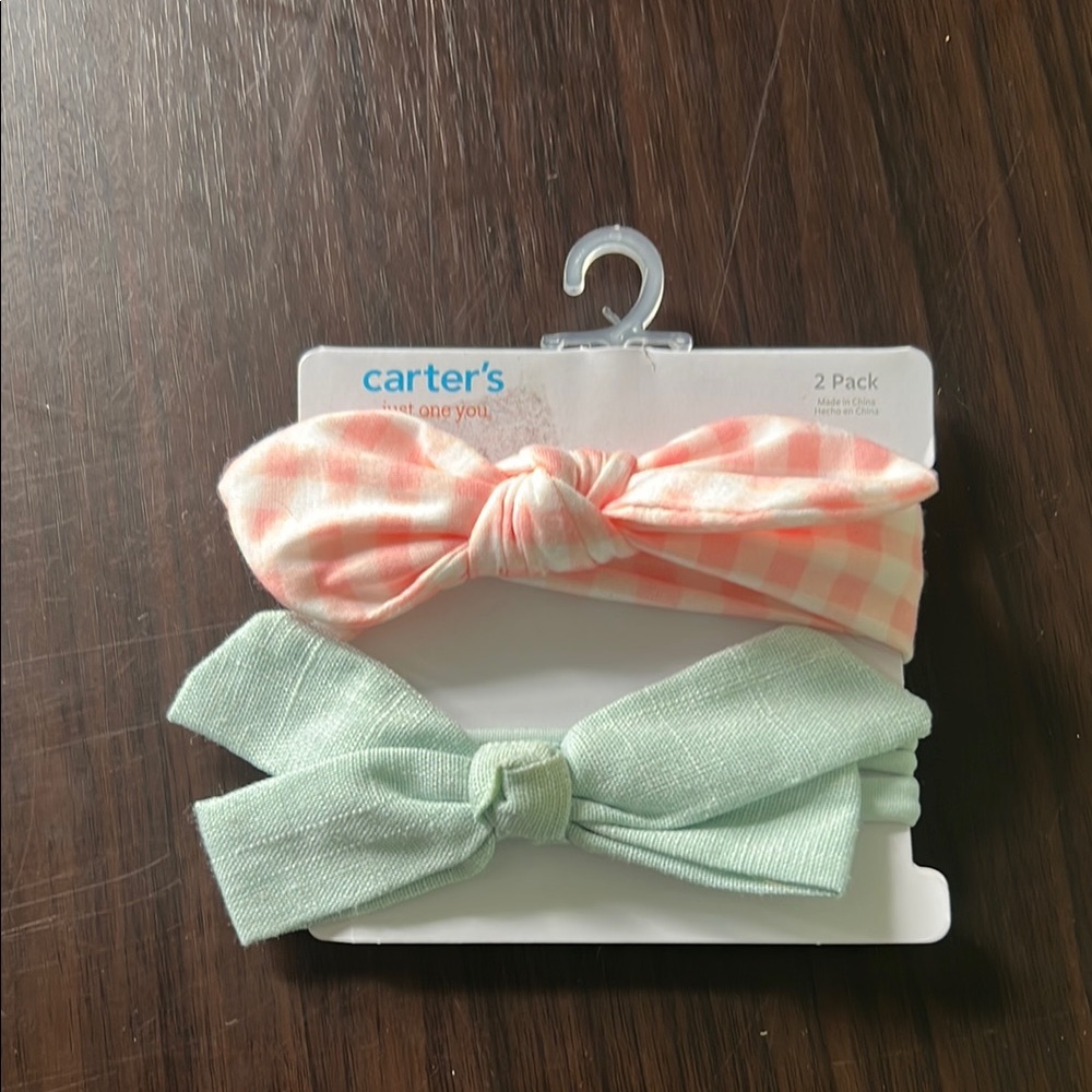 Carter's Pink and Green Hair Accessories Set